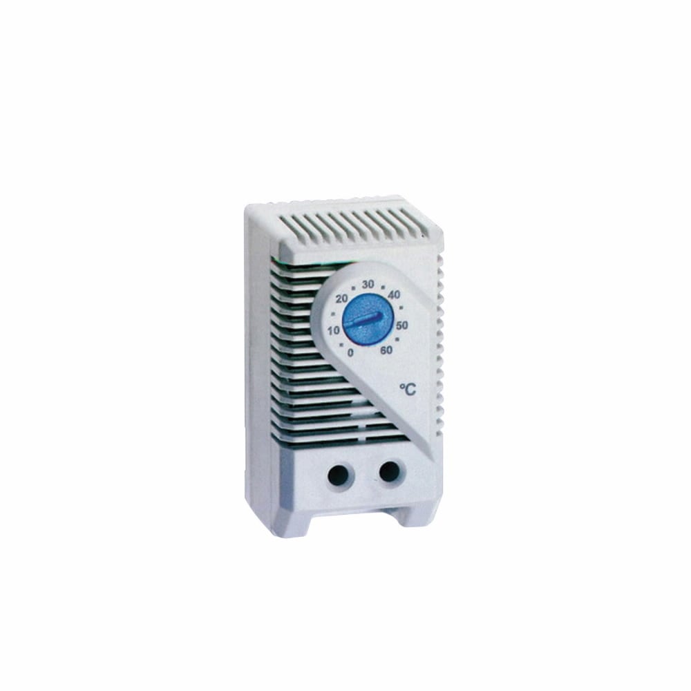 ESTNO-F Small Thermostat, 120/250 V AC, 15/10 A Resistive/1 A Inductive, 1NO Contact, DIN Rail Mount