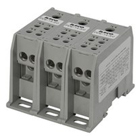 Power Distribution Block, High SCCR, Dual Rated, Line Conductor Range 400-6, 2/0-14, Load Range 2-14, 1 Port Per Pole Line Side, 8 Ports Per Pole Load Side, 1 Pole, UL, CSA