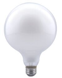 60G40/W/3/RP-120V/15792 Decorative Incandescent Lamp, 60 W, E26 Incandescent Lamp, G40 Shape, 490 Lumens