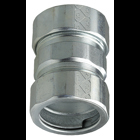 No Thread Coupling, 2-1/2 in. Size, Steel material, Zinc Plated Finish