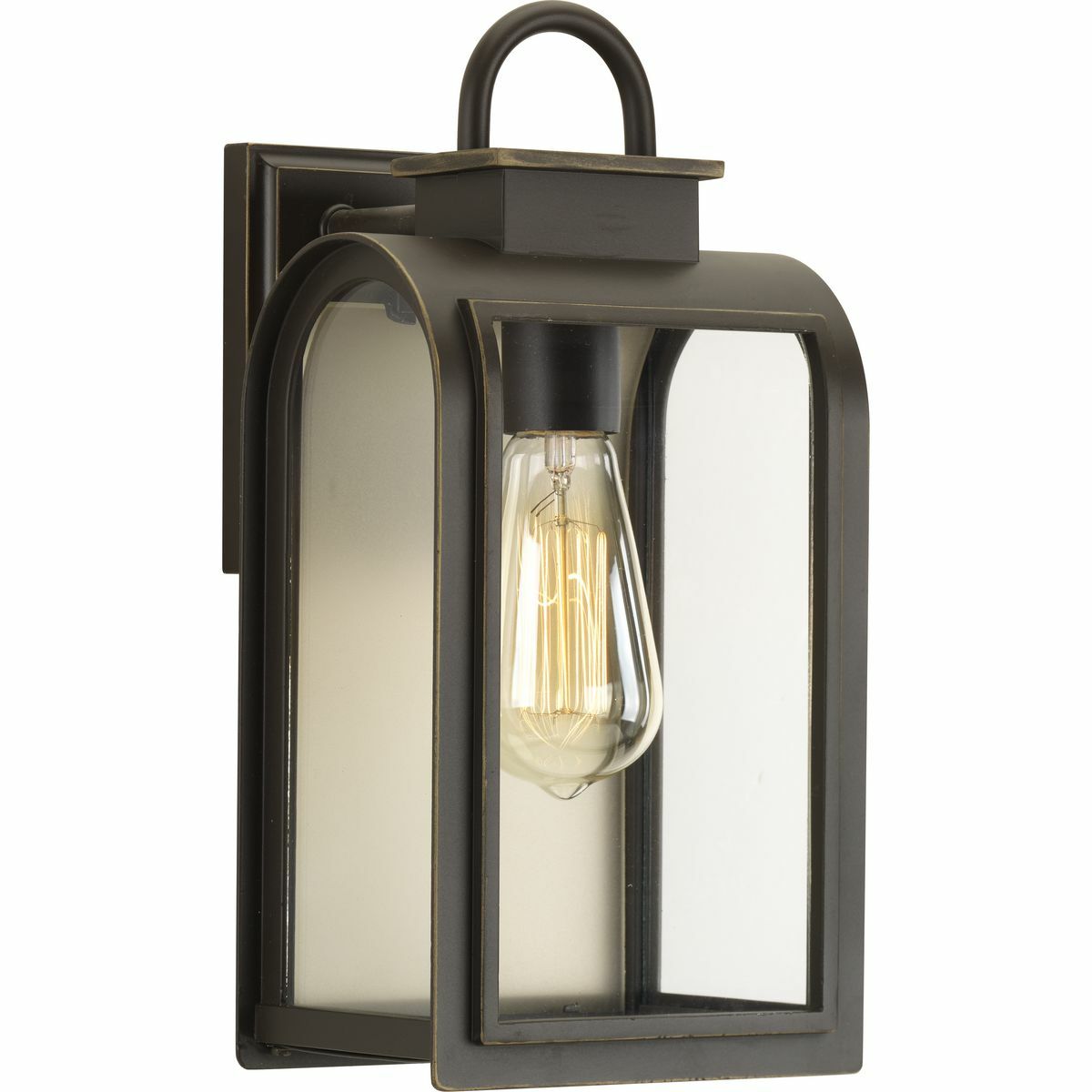 P6030-108 Refuge Casual/Coastal/Farmhouse/Pre-Wired Small Traditional/Transitional Wall Lantern, 100 W, E26 Incandescent Lamp, A19 Shape