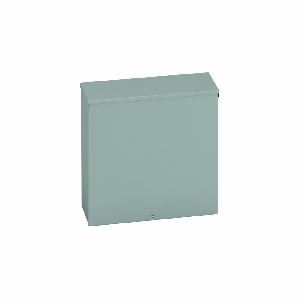 Type 3/3R junction boxes, 12" height, 10" length, 12" width, NEMA 3R, Screw cover, RTSC NK enclosure, Surface mounted, Small single door, No knockout, Embossed thru holes, Carbon steel