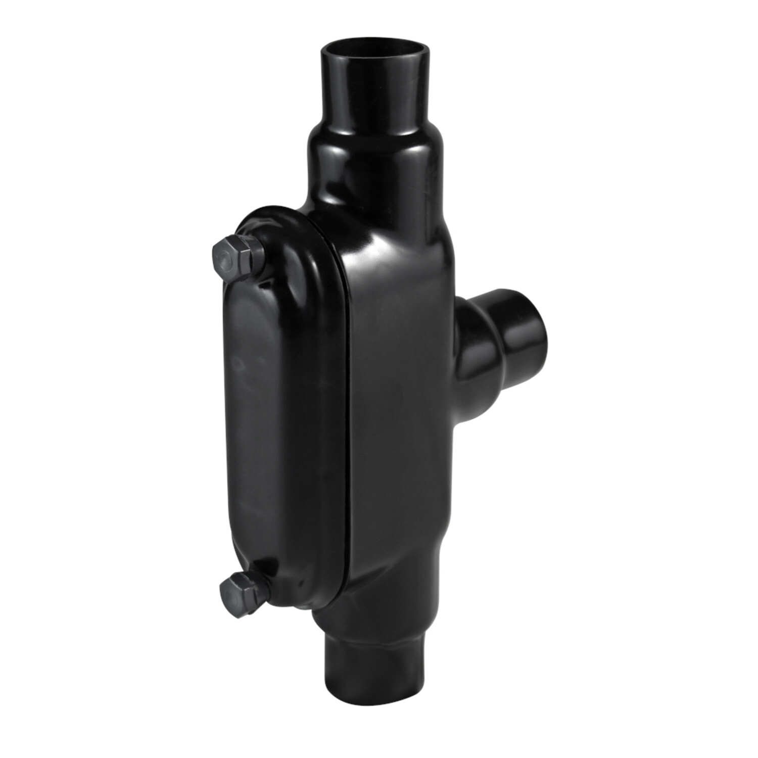 PV0700TB28 Type TB Conduit Body With Cover, Screws, 3/4 in Hub, Form 8, Steel, Galvanized/PVC Coated