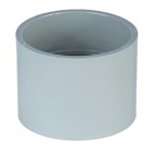 Standard Coupling, Size 1-1/2 Inch, Length 2-3/8 Inches, Outer Diameter 2-15/64 Inches, Inner Diameter 1.755 Inches, Material PVC, Color Gray, For use with Schedule 40 and 80 Conduit