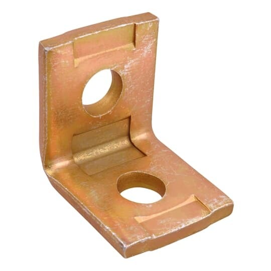 AB299 Superstrut Angle Fitting, 2 Holes, 2 in L x 1-5/8 in W x 1/4 in THK, Steel
