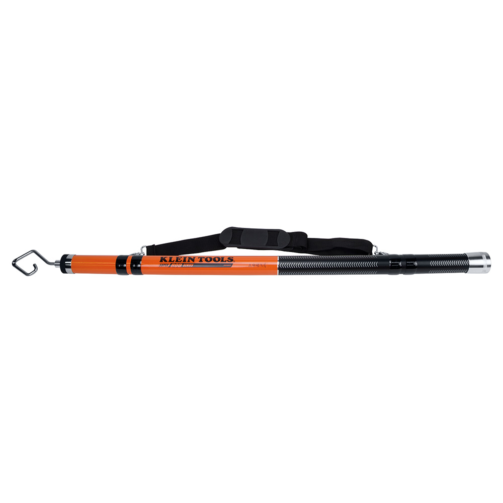 SRS56036 Super Rod Lightweight Non-Conductive Telescopic Pole, Telescopic, 18 ft L, Resin, Orange