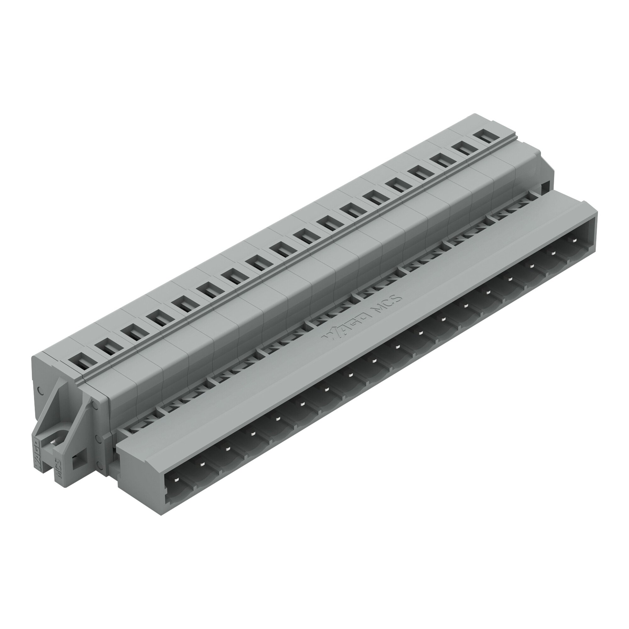 231-618/019-000 Operating Tool 1-Conductor Male Connector, 630 V, 12 A, 28 to 12 AWG Wire, 18 Poles, Panel Mount