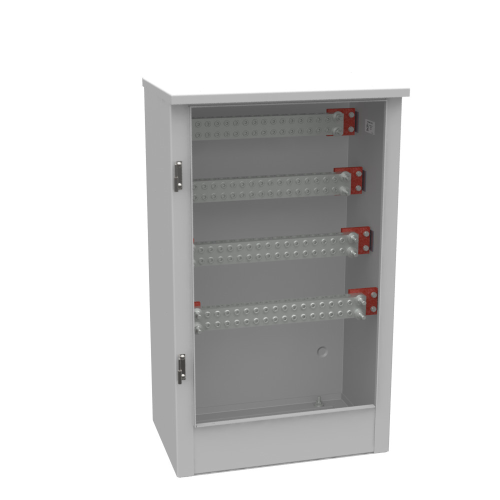 ALUM PAINTED SHELL 16 POS PER PHASE BAR 500 KCMIL PENTA BOLT