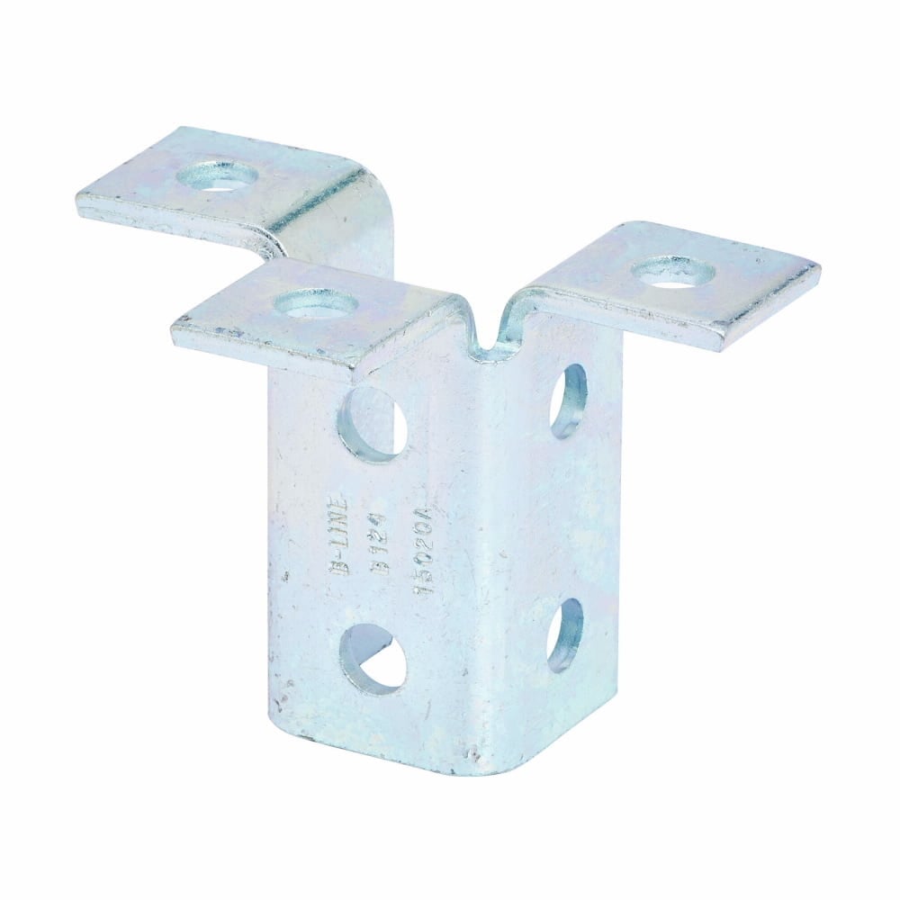 B124ZN Triple Wing Connection, 9 Holes, 3-15/16 in L x 5-7/16 in W, Steel