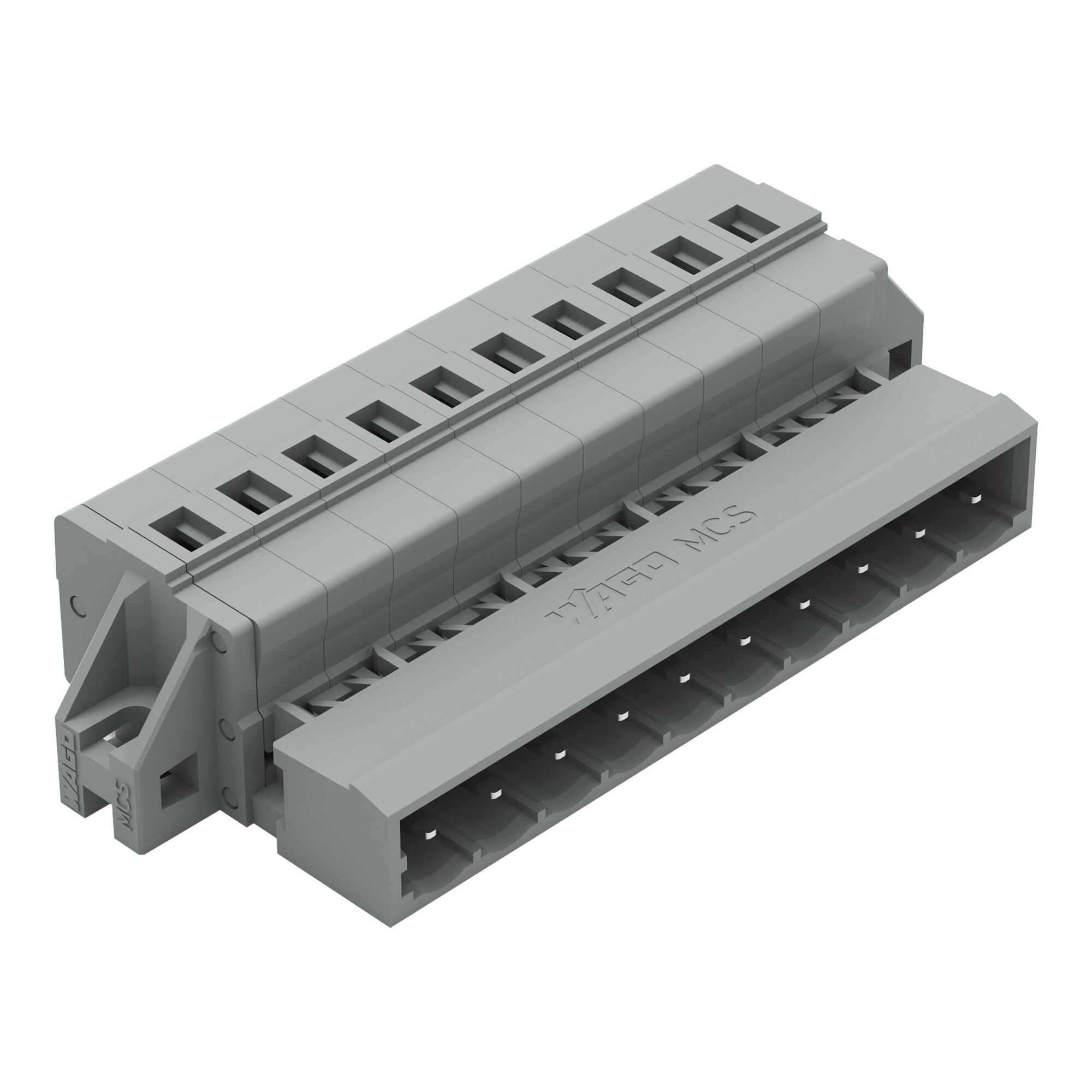 231-610/019-000 Operating Tool 1-Conductor Male Connector, 630 V, 12 A, 28 to 12 AWG Wire, 10 Poles, Panel Mount
