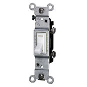 2651-2I Grounding Toggle Switch, 120 V AC, 15 A, 1/2, 2 hp Power Rating
