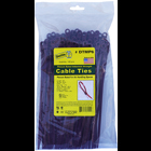 Mounting Hole Cable Ties, 0.177 in. width, 8 in. length, 0.052 in. thickness, 1.75 in. bundle diameter, Nylon material, Burgundy, 50 lb. tensile strength