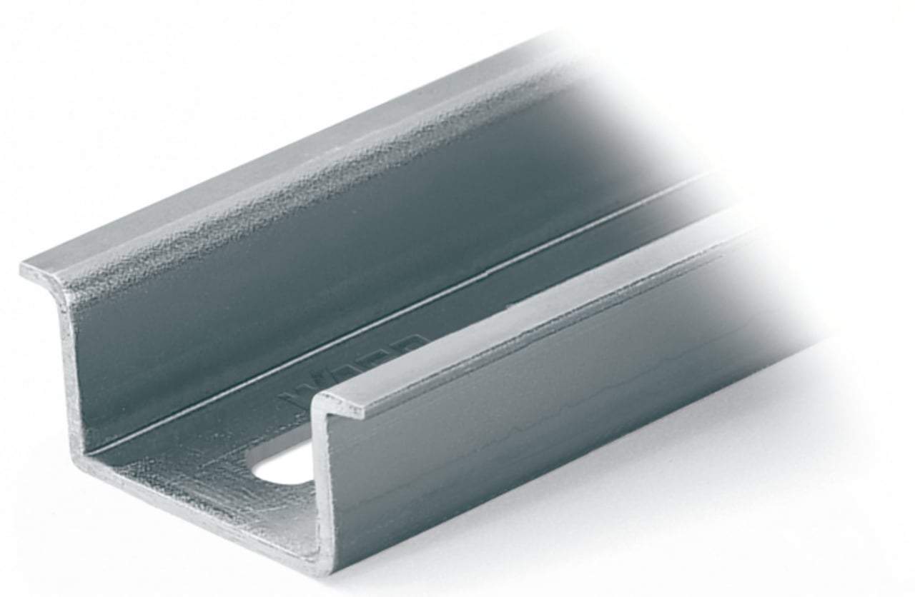 210-197 Slotted Carrier Rail, 1.38 in L x 78.74 in W x 0.591 in H, Steel