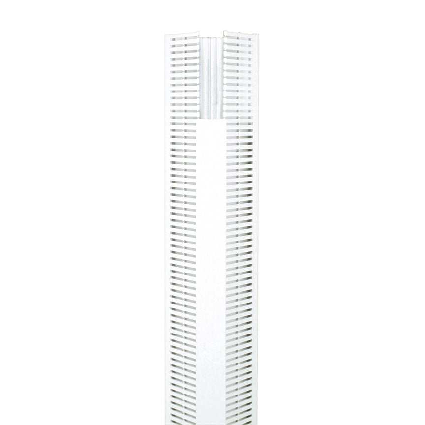 CWD3WH6 PanelMax 1-Piece Type CWD Corner Wiring Duct, 0.2 in Slotted Slot, 4.4 in W x 3.57 in D, PVC