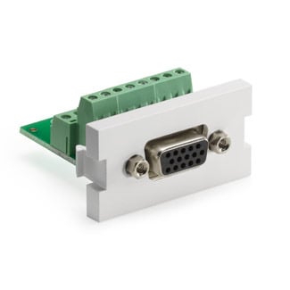 41295-HDW QuickPort Video MOS Module, Screw Termination, Snap-Fit Mount, White