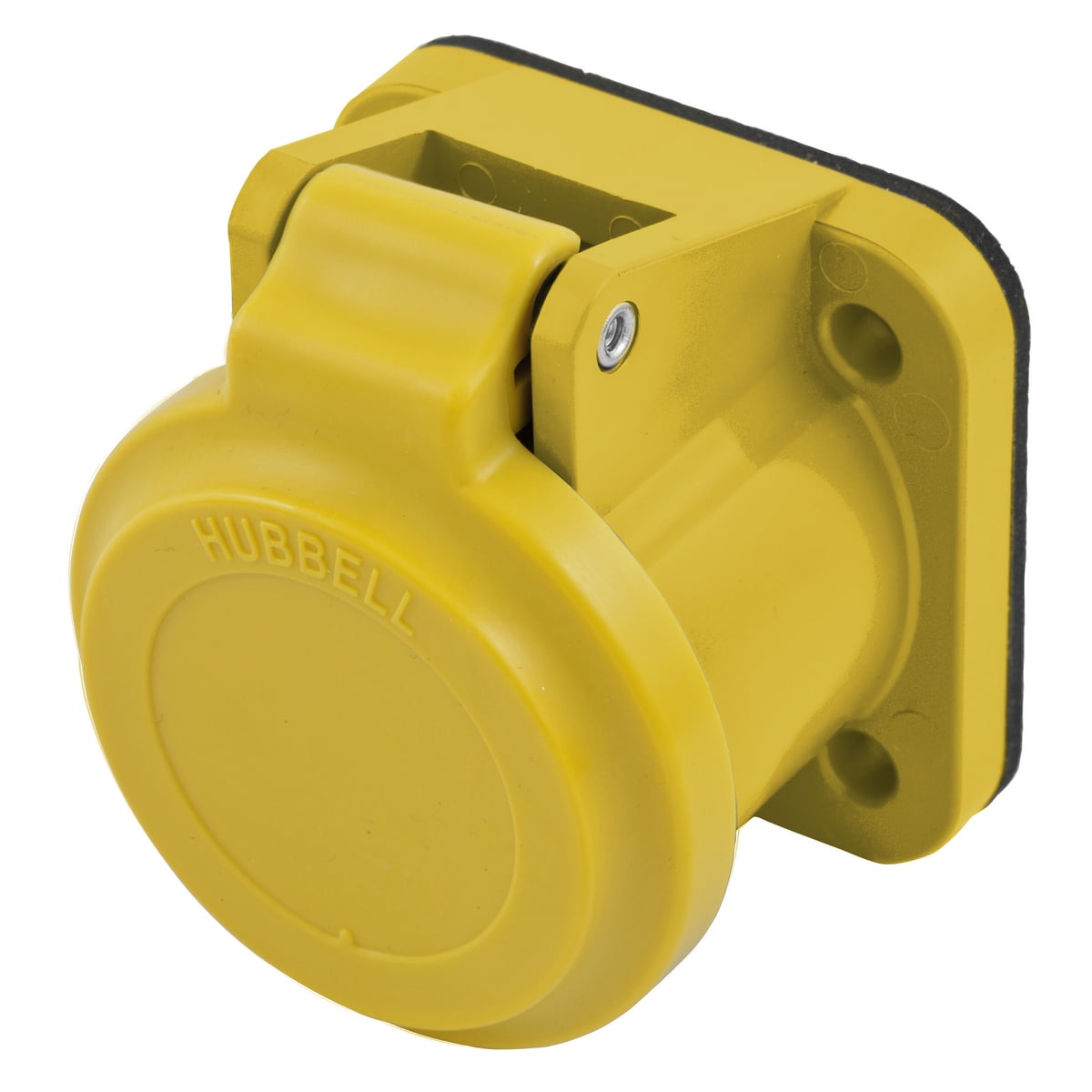 HBLNCAY 16 Series Weatherproof Surface Mount Protective Lift Cover, #1, For Use With 300/400 A, 600 V AC/250 V DC 1-Pole and Temporary Power Device, Nylon/PBT, Yellow