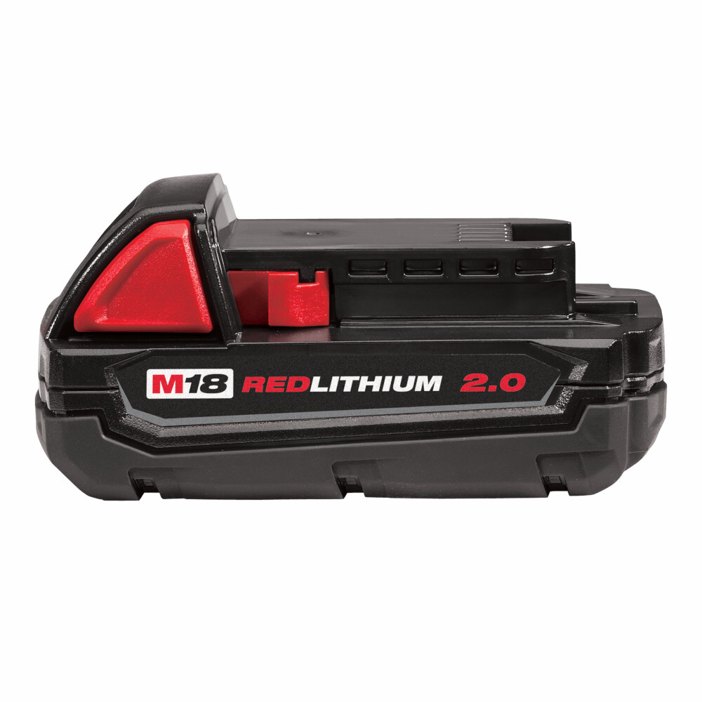 48-11-1820 M18 RedLithium Compact Rechargeable Cordless Battery Pack, 2 Ah Li-Ion Battery, 18 V DC Charge, For Use With M18 Cordless Power Tool