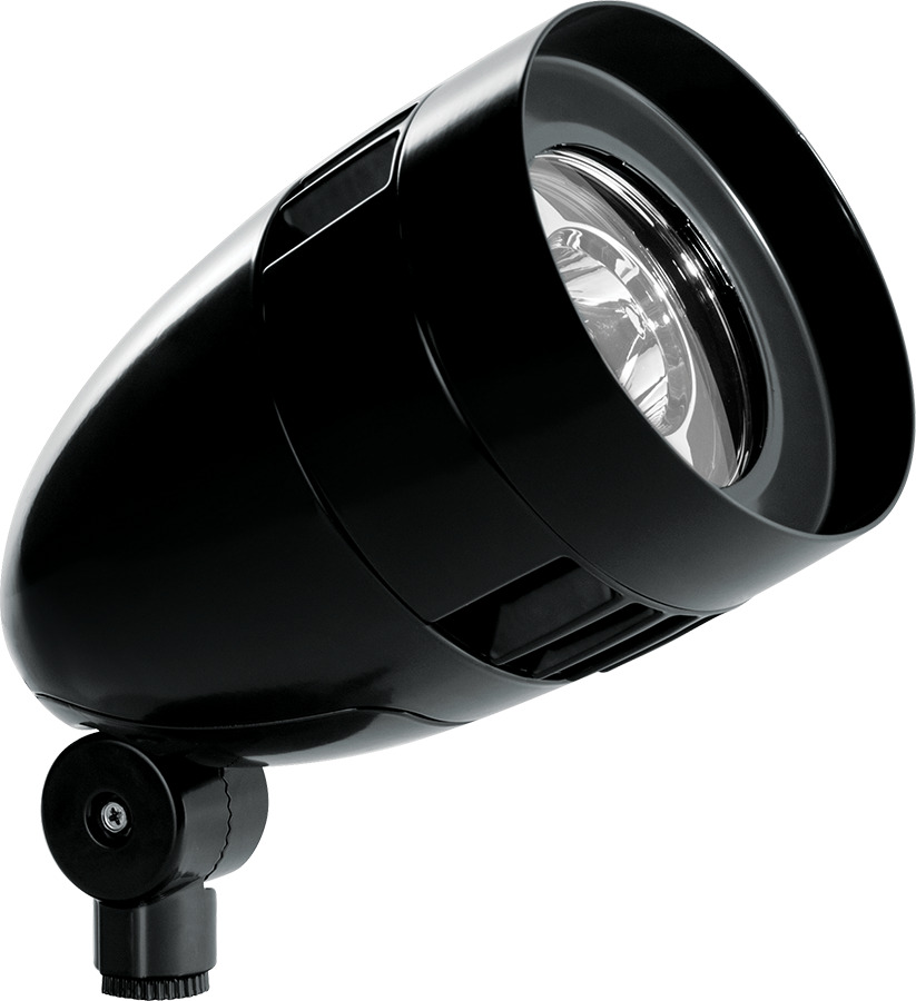 HBLED26YB Floodlight With Flood Reflector,) LED Lamp, 27 W Fixture, 120/208/240/277 V AC, Black Housing