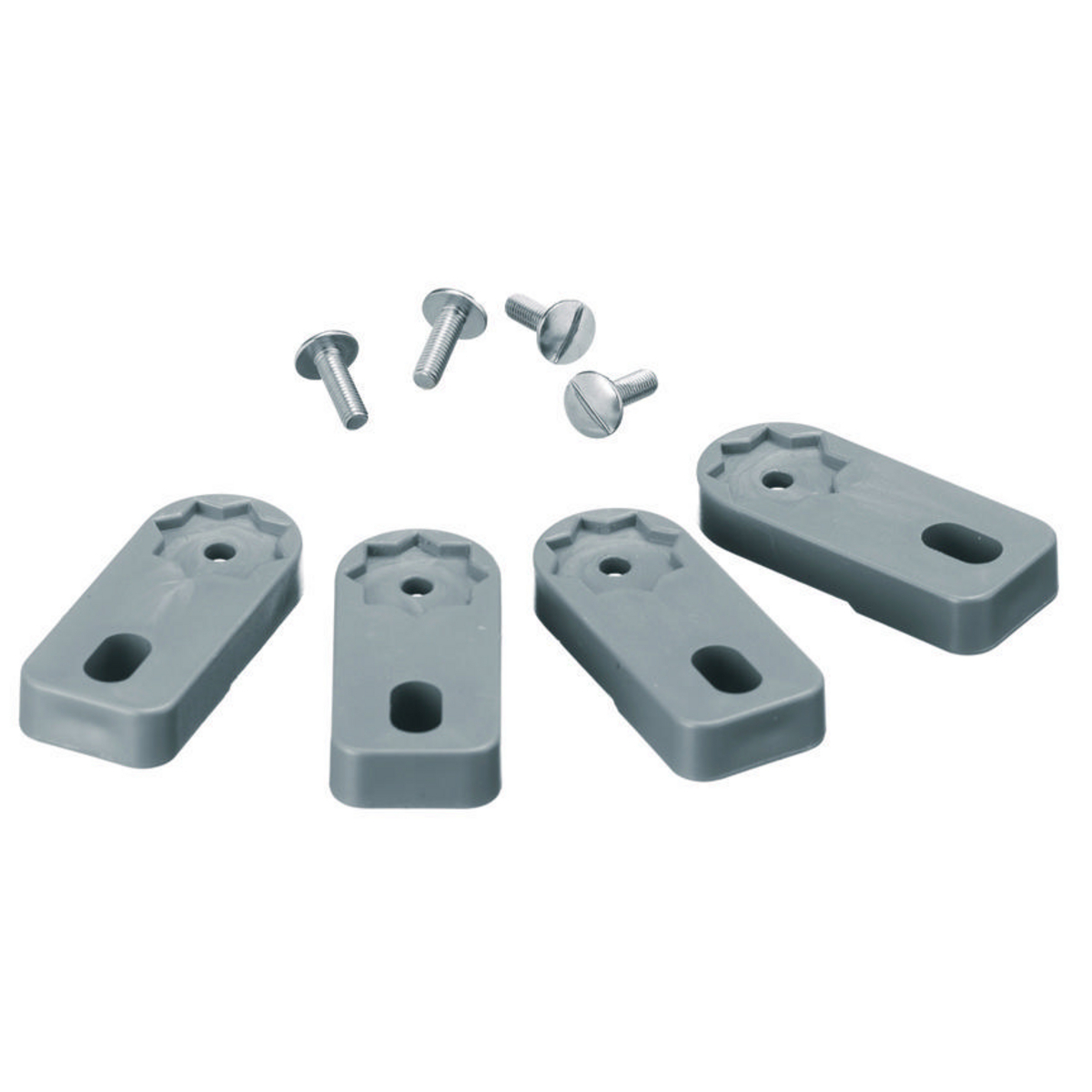 HBLRFT2 Standard Sized Replacement Mounting Feet, For Use With HBLDS Series 60/100 A Non-Metallic Switch/Mechanical Interlock, -40 to 67 deg C Continuous Temperature, Composite, Gray