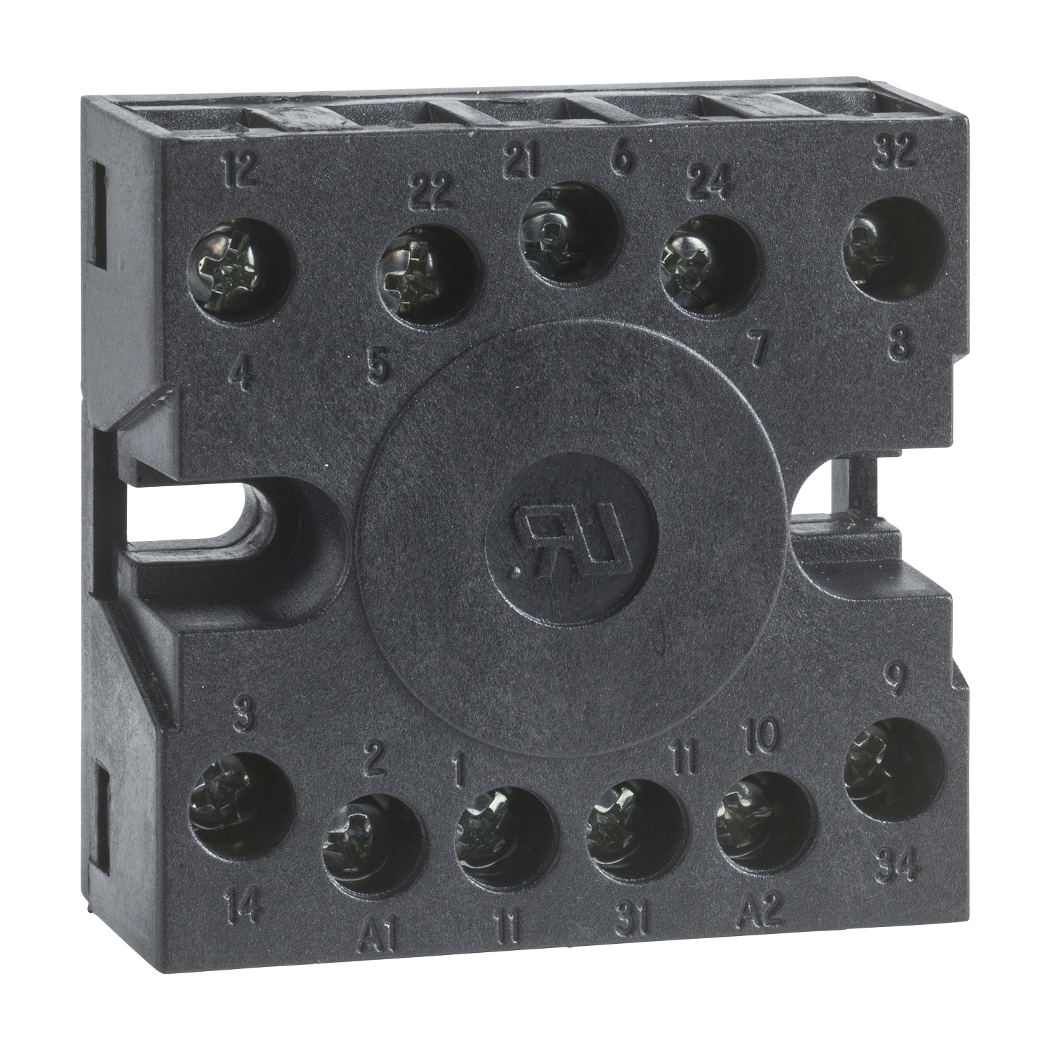 RE48ASOC11AR Zelio Rear Face Socket, 250 V AC, 5 A, For Use With RE48AML12MW and RE48AML12MW Timing Relay, 11 Pin