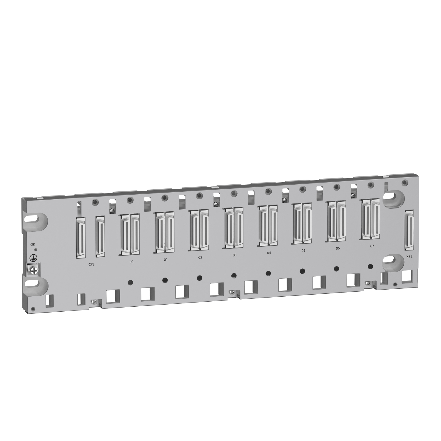 BMEXBP0800H Modicon 8-Slot Ruggedized Rack Backplane With Ethernet Backplane, For Use With Modicon M580 Automation/X80 I/O Platform BMXCPS Power Supply, I/O Module and BMEP58/BMEH58 Processor