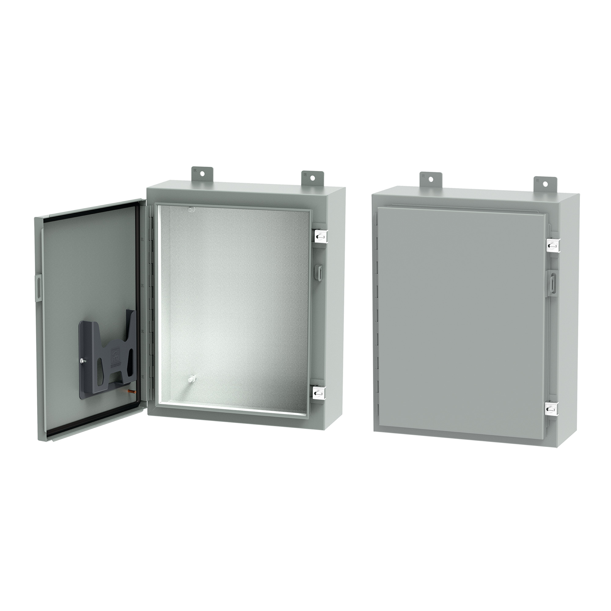 A363020LP A12 Medium Enclosure, 36 in L x 30 in W x 20 in D, NEMA 12/IP65 NEMA Rating, Steel