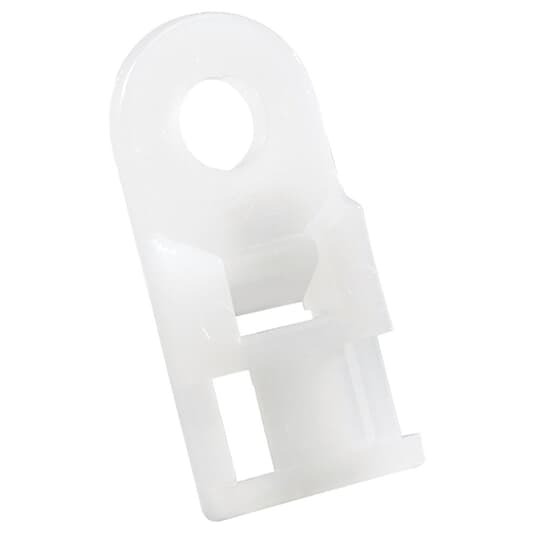 TC828-TB Ty-Rap 2-Directional Cable Tie Mounting Base, 2-Way, Threaded Mount, 0.19 in W Tie, Nylon/Polyamide 6.6, Natural