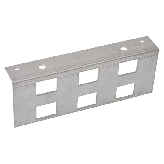665-6RJ Steel City Recessed Service Data Plate, Steel
