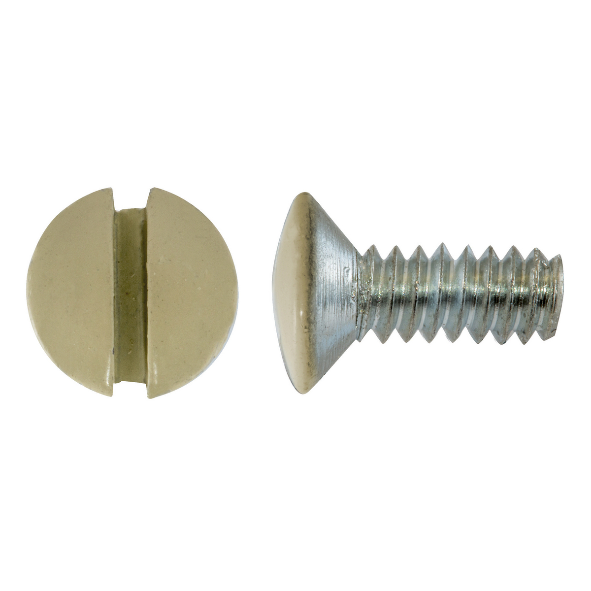RA38IPK100 Replacement Standard Wallplate Screw, 6/32 x 3/8 in, For Use With Specialty Wallplate, Steel