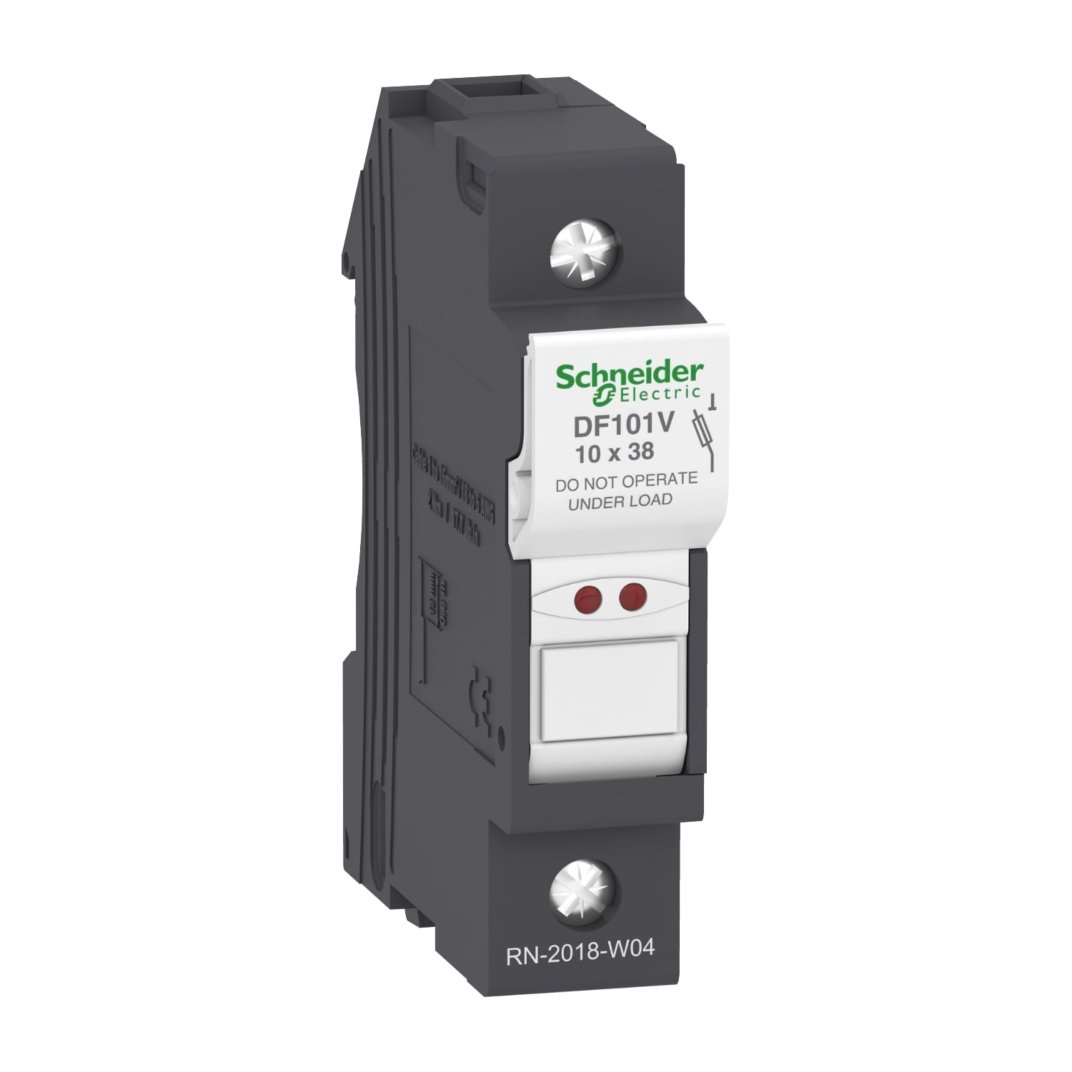 DF101V TeSys Fuse Holder With LED Blown Fuse Indicator, 690 V AC, 32 A, 16 to 10 AWG Wire, 1 Pole