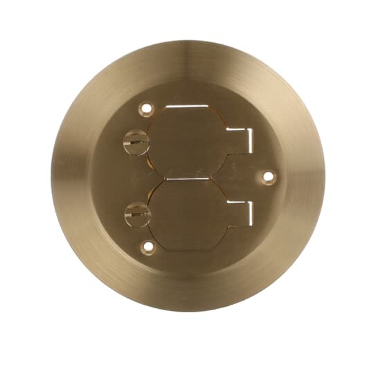 P-60-CACP Steel City 1-Piece Carpet Plate, 5-3/4 in Dia, Brass