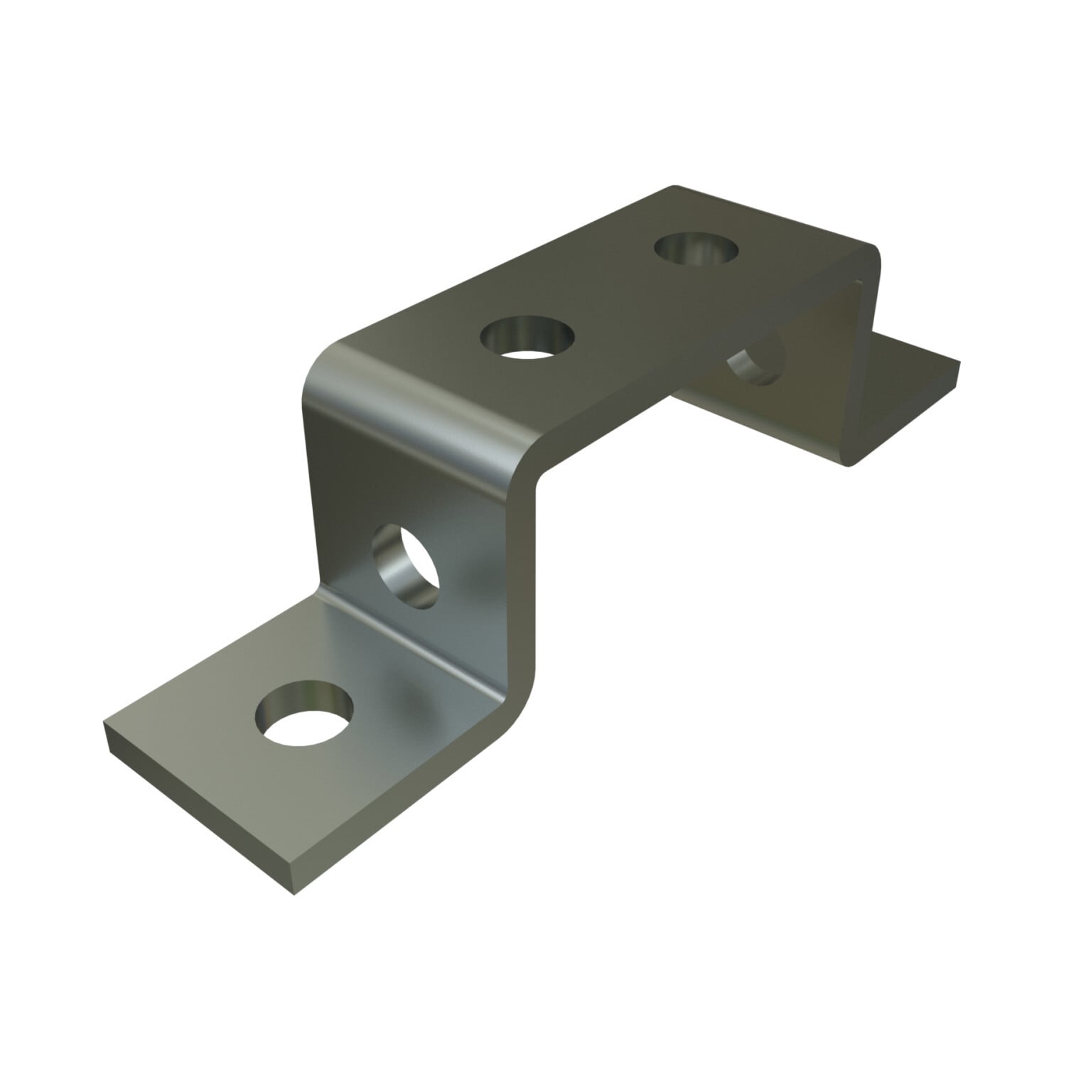 P1043A-EG Channel U-Shaped Fitting, 6 Holes, 7 in L x 1-5/8 in W, For Use With P1001A Channel, HRPO Steel