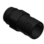 VNV Connector Straight, PG Metal Thread for IP68 - Thread PG 48, Fits to Conduit Size NW/Metric 48/50, Color Black