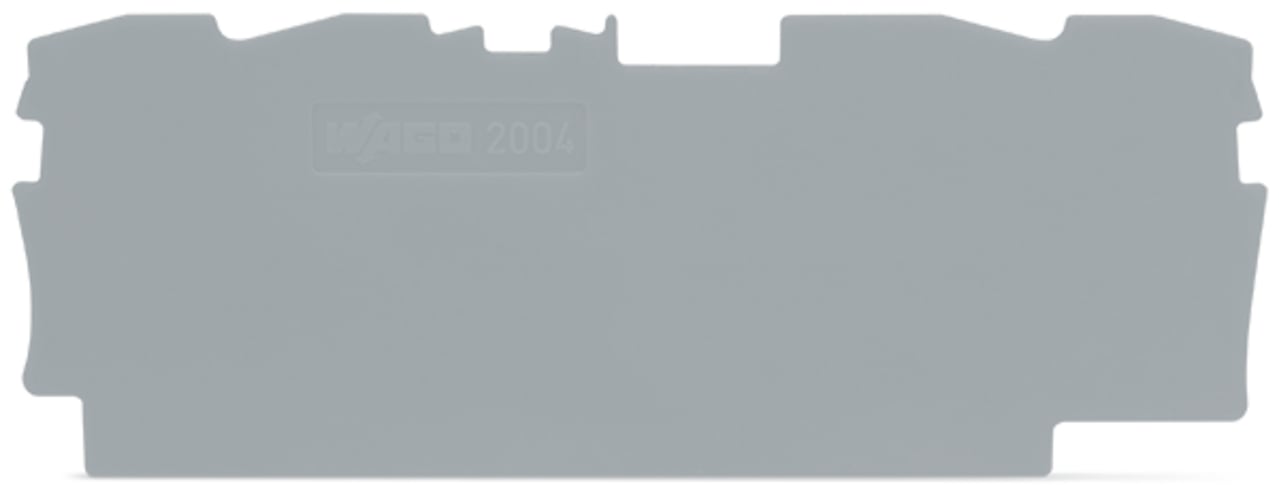 2004-1491 Half Sine End and Intermediate Plate, Polyamide, Gray