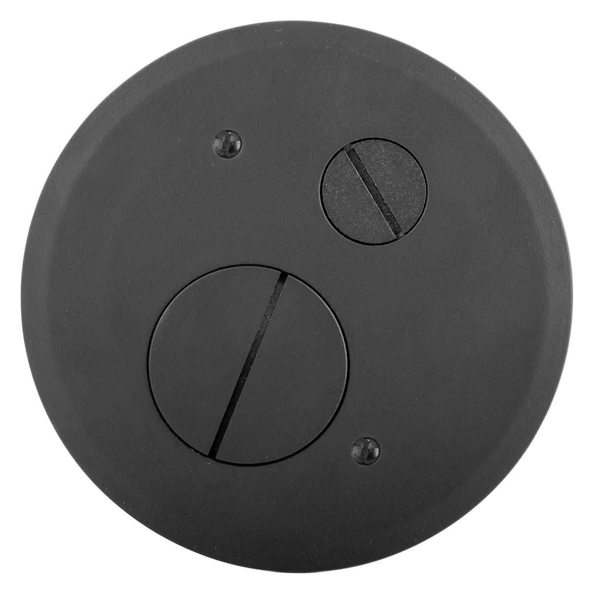 S1R4FFCVRBLK S1R Concrete Floorboxes, 4 in Dia, 5.5 in W, Furniture Feed Cover, Cast Aluminum