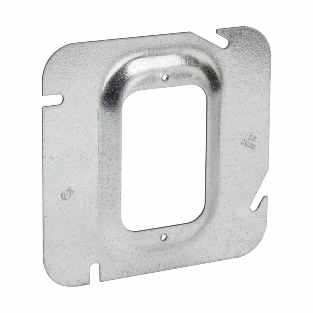 TP580 Thepitt 1-Device Box Cover, 4-11/16 in L x 4-11/16 in W, Raised Surface Cover, Steel