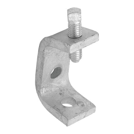 U515HDGC Superstrut 2-Hole Beam Clamp, 3/8 in THK Flange, 800 lb Load, Steel
