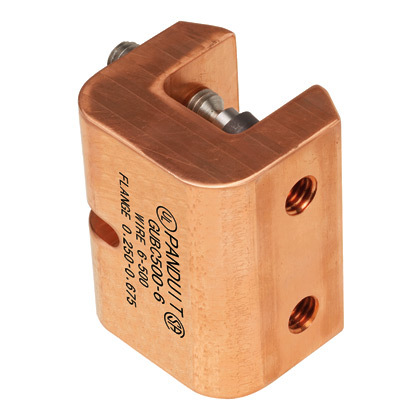 GUBC500-6 StructuredGround Universal Beam Grounding Clamp, 6 AWG to 500 kcmil Conductor, Copper