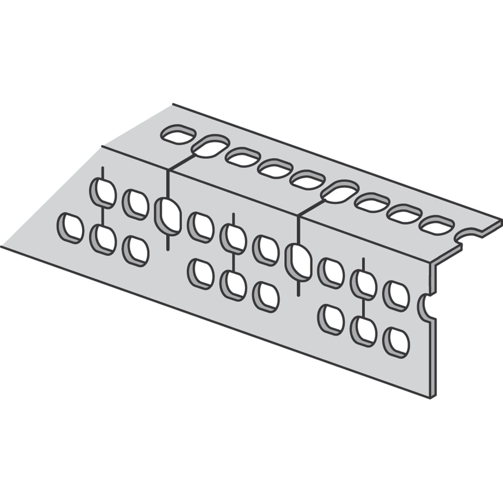 RA-225-12 Kindorf RA Series Heavy Duty Right Angle Slotted Metal Framing Channel, 12 ft L 1-5/8 in W 2-3/8 in D 14 ga THK, Steel, Gold, Domestic