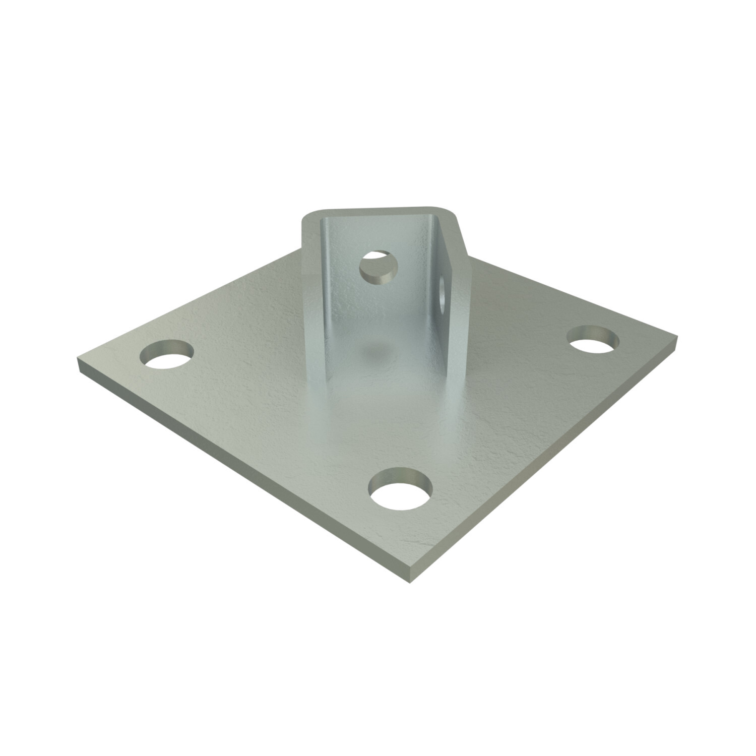 P2072-HG Post Base, 1/4 in Base, For Use With 1-5/8 in W Series Channel, Steel