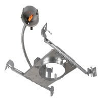 DLR56-5-FRAME New Construction Frame, For Use With DLR56v5 Series 5 in, 6 in 120 V AC Recessed LED Downlight, 0 to 120 deg F, Steel, Neutral