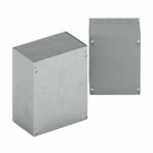 other enclosure accessories, Type 1, ANSI 61 gray painted, Cover secured to body w/plated pan head combo screw, Galv steel, Type 1 screw cover, Surface mount, Junction boxes, Slotted cover screw, 16 gauge