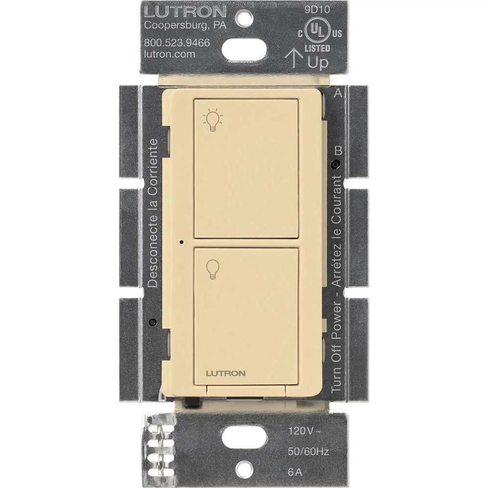 PD-6ANS-IV Caseta Original Smart Switch, 6 Amp Light or 3.6 Amp Fan, Neutral Required, 120V, Ivory