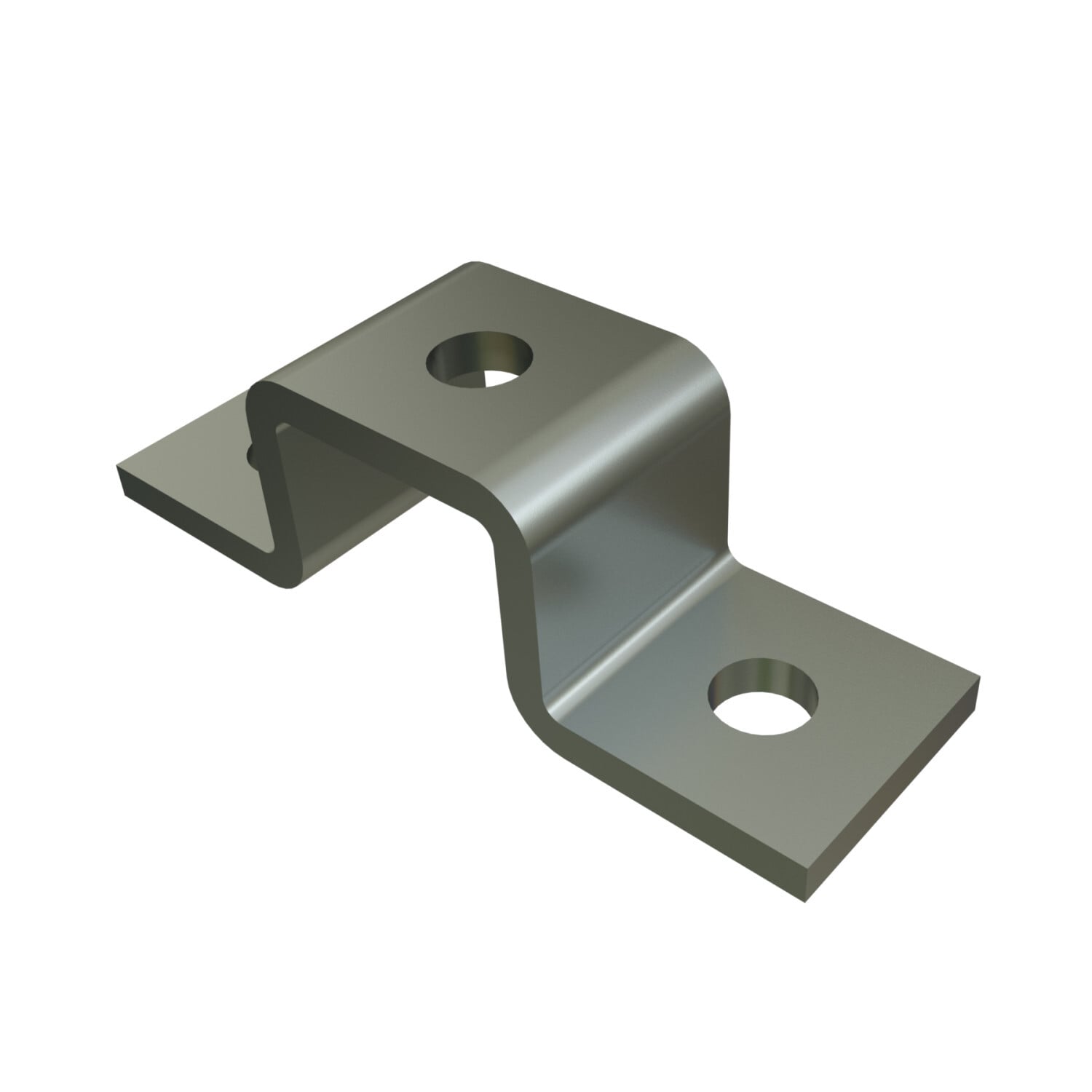P3047-EG Channel U-Shaped Fitting, 3 Holes, 5-3/8 in L x 1-5/8 in W, For Use With P3000 Channel, HRPO Steel