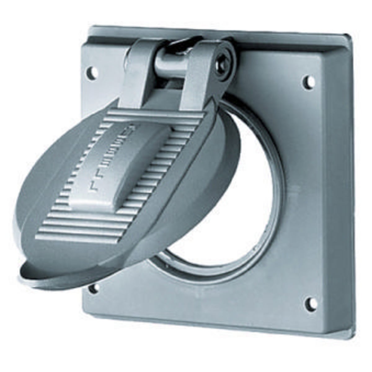 HBL7777A Standard Sized Molded Weatherproof Cover, 4.56 in L x 4.62 in W x 1.31 in D, Thermoplastic