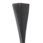 FOS Strip Tie, Black Polyethylene/Nylon for Temperatures up to 104.4 Degrees Celsius (220 F), Length of 152.4mm (6.0 Inches), Width of 19.05mm (0.75 Inch), Thickness of 1.588mm (0.0625 Inch), Tensile Strength Rating of 222.5 Newtons (50 Pounds)