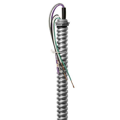 EPW1263-1/2-IC Illumination Control Fixture Whip, (5) 12 AWG, 16 AWG Stranded Conductor, 6 ft L, 120 V AC