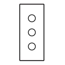 PBS3B Pushbutton Enclosure With Captive Screw, 7 in L x 2-3/4 in W x 3-1/2 in D, 3 Outlets, NEMA 12/13/IP65 NEMA Rating, Steel