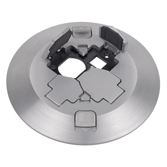 FPT3-CVR-ALM Steel City Poke-Through Cover, 7-1/2 in Dia, Aluminum