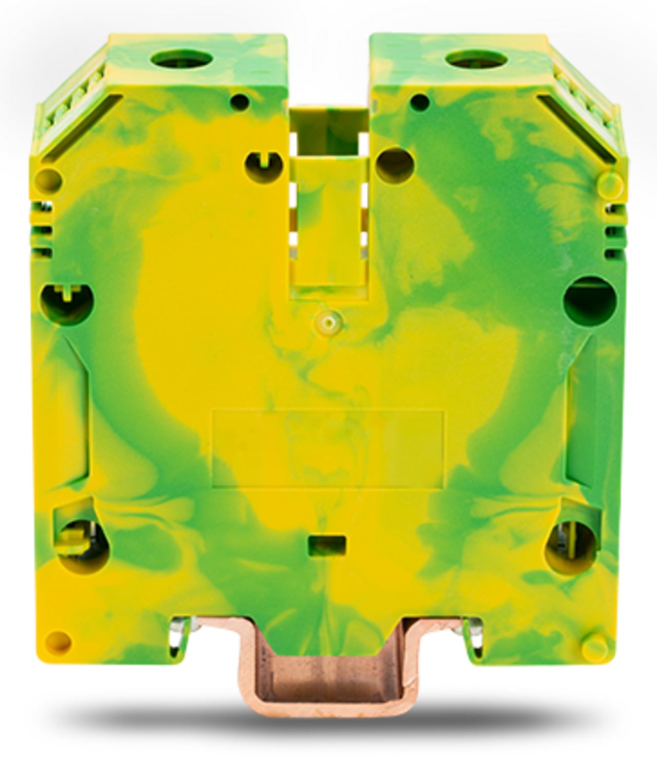 883-7007 T-Wrench Ground Terminal Block, 8 to 3/0 AWG Wire, 1 Poles, DIN Rail Mount